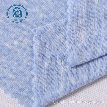 tissu jersey flammé tcr en rayonne de coton polyester tricoté